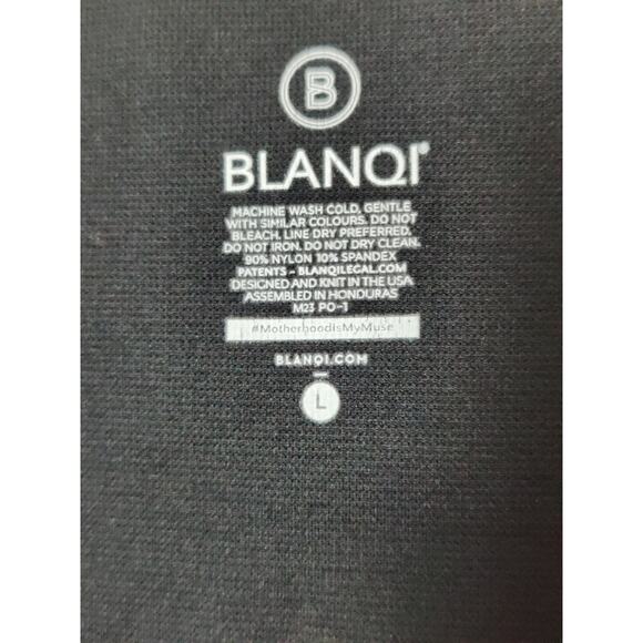 Blanqi Sz L Hipster Support Leggings Black Maternity Postpartum M23-p01 - Picture 3 of 4